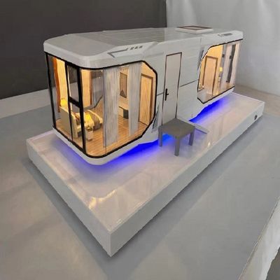 Casa de la cápsula solar de diseño contemporáneo El último contenedor expandible