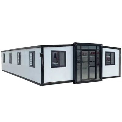 Instalación rápida de casas móviles modulares pequeñas de 20 pies y 40 pies con casas de contenedores de dos alas
