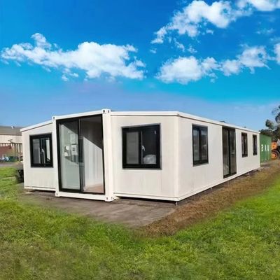 Instalación rápida de casas móviles modulares pequeñas de 20 pies y 40 pies con casas de contenedores de dos alas